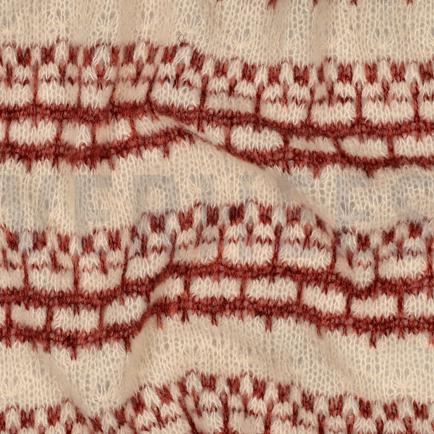 BREISEL JACQUARD STREPEN BORDEAUXROOD (hover)