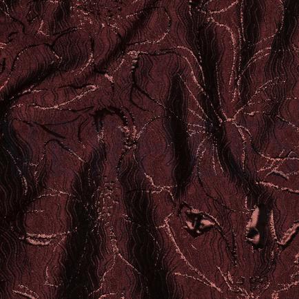 JACQUARD BLUMEN BORDEAUXROT (hover)