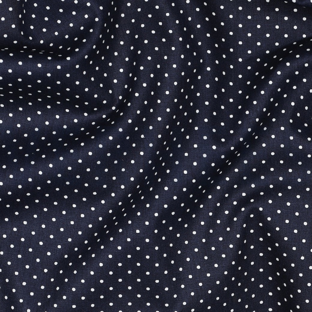 POPLIN PETIT DOTS NAVY (hover)