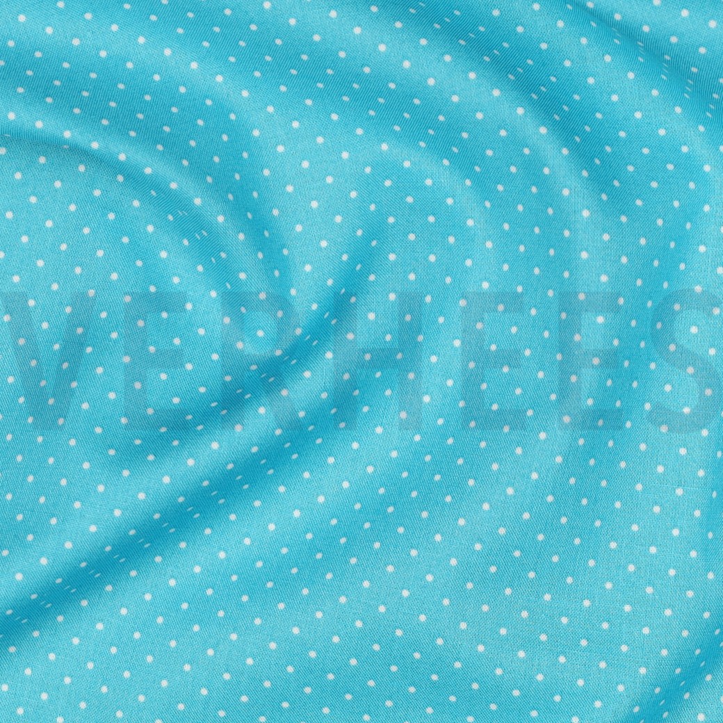POPLIN PETIT DOTS TURQUOISE (hover)