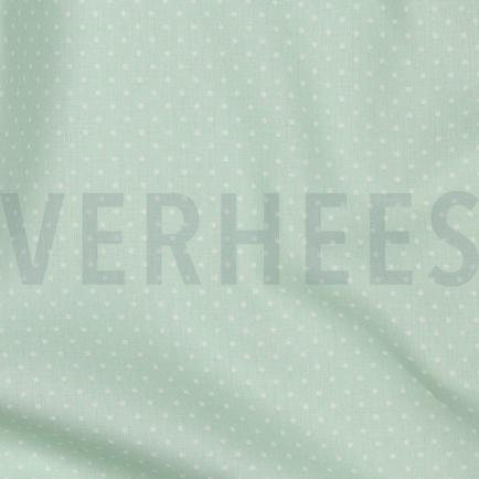 KATOENEN POPLIN KLEINE STIPPEN MINT (hover)