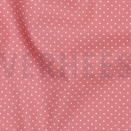 KATOENEN POPLIN KLEINE STIPPEN BLUSH (hover)