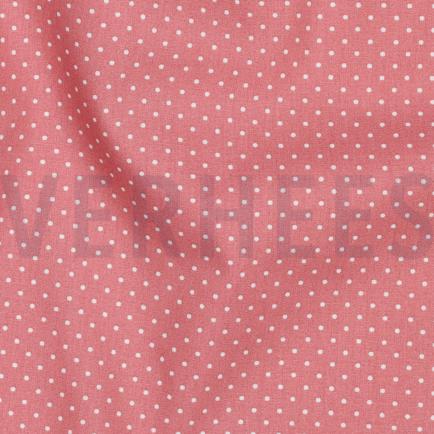 KATOENEN POPLIN KLEINE STIPPEN BLUSH (hover)