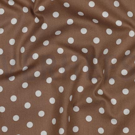 KATOENEN POPLIN STIPPEN TAUPE (hover)