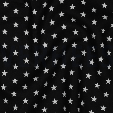 POPLIN PETIT STARS BLACK (hover)