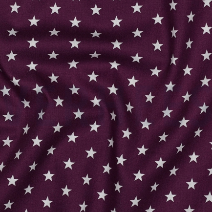 POPLIN PETIT STARS PURPLE (hover)