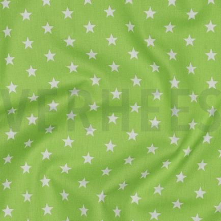 POPLIN PETIT STARS LIME (hover)