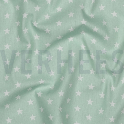 POPLIN PETIT STARS MINT (hover)