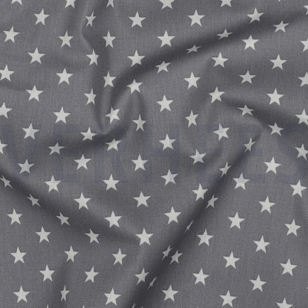 POPLIN PETIT STARS GREY (hover)