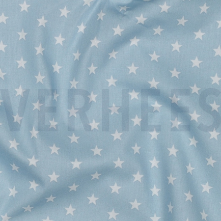 POPLIN PETIT STARS LIGHT BLUE (hover)
