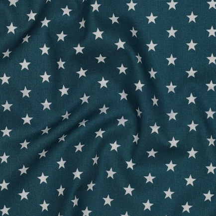 POPLIN PETIT STARS PETROL (hover)
