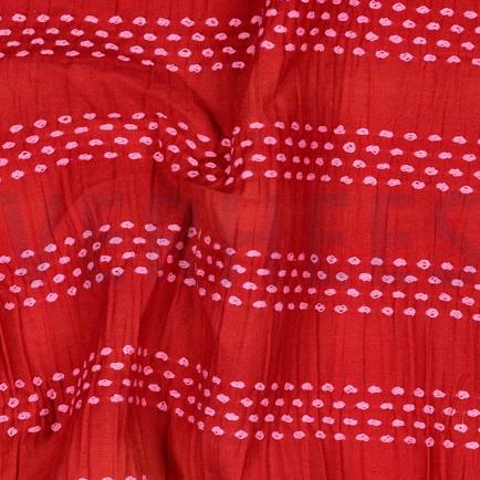 COTTON DOBBY JACQUARD STRIPES RED (hover)