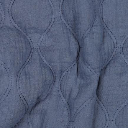 DOUBLE GAUZE QUILT JEANSBLAUW (hover)