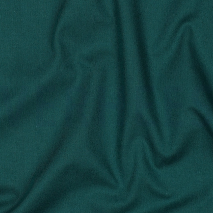 KATOEN POPLIN DONKER CYAN (hover)