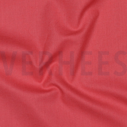 KATOEN POPLIN DONKER KORAAL (hover)