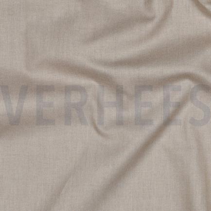 KATOENEN POPLIN DONKER BEIGE (hover)