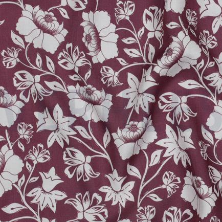 LENZING™ ECOVERO™ BLOEMEN MAUVE (hover)