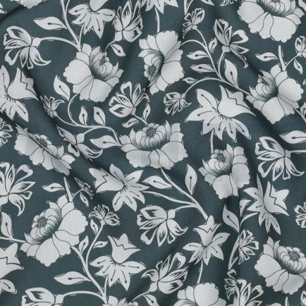 LENZING™ ECOVERO™ BLOEMEN SALIEGROEN (hover)