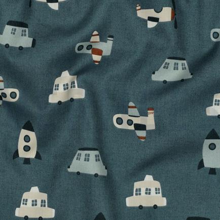 FINE POPLIN VEHICLES PETROL (hover)