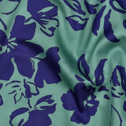 COTTON SATIN FLOWERS SAGE (hover)