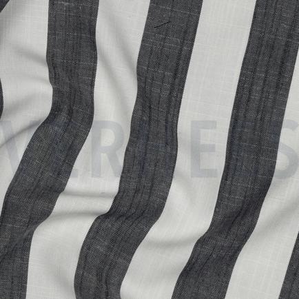 VISCOSE YARN DYED STRIPES NAVY (hover)