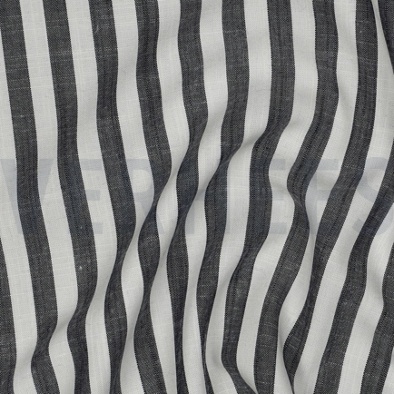 VISKOSE GARNGEFÄRBT STREIFEN MARINEBLAU (hover)