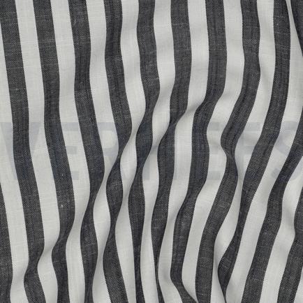 VISCOSE YARN DYED STRIPES NAVY (hover)