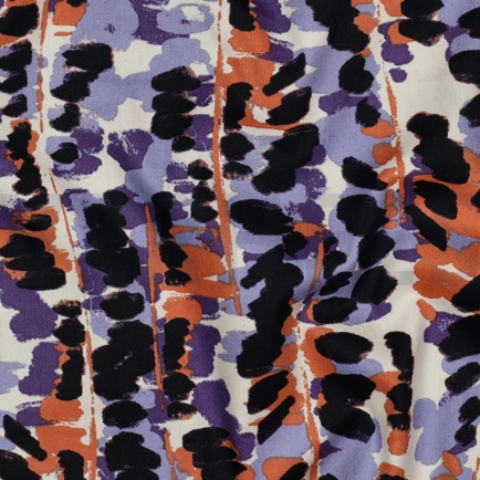 COTON VISCOSE ABSTRACT VIOLET (hover)