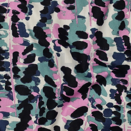 COTON VISCOSE ABSTRACT VERT (hover)