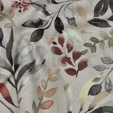 CANVAS DIGITAL LEAVES LINEN (hover)