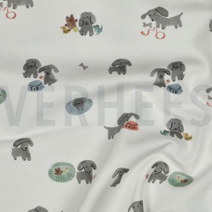 JERSEY GOTS DIGITAL HUNDE GEBROCHEN WEISS (hover)