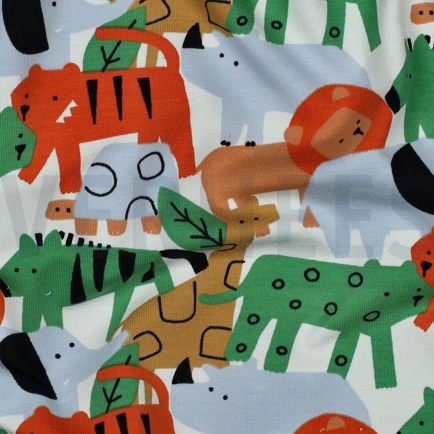 FRENCH TERRY DIEREN WIT (hover)