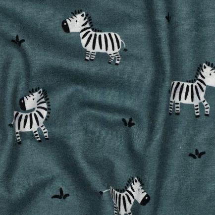 FLANNEL ZEBRAS GREEN (hover)