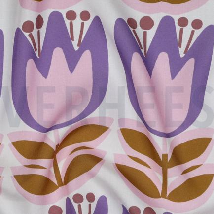 LENZING™ ECOVERO™ BLOEMEN WIT (hover)