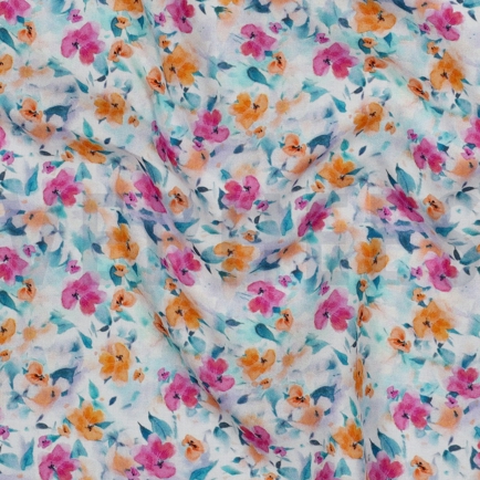 LENZING™ ECOVERO™ DIGITAAL BLOEMEN GEBROKEN WIT (hover)