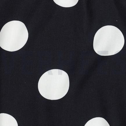 VISCOSE RADIANCE POLKA DOTS MARINEBLAUW (hover)
