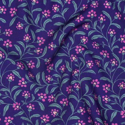 VISCOSE RADIANCE FLEURS BLEU (hover)
