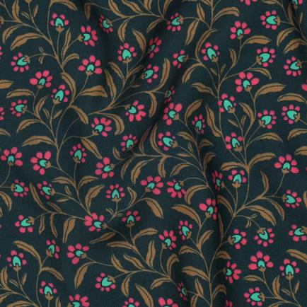 VISCOSE RADIANCE FLEURS VERT (hover)