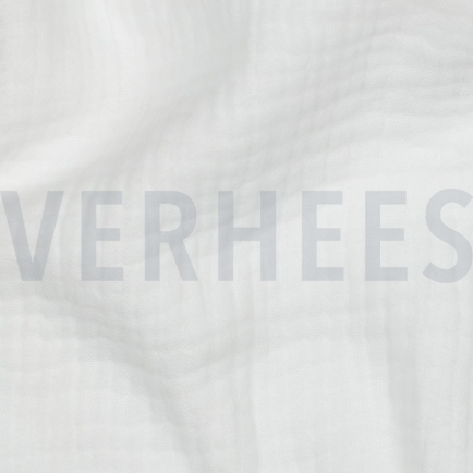 BAUMWOLLE MUSSELIN DREILAGIG GOTS GEBROCHEN WEISS (hover)