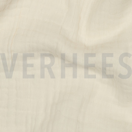 BAUMWOLLE MUSSELIN DREILAGIG GOTS ECRU (hover)