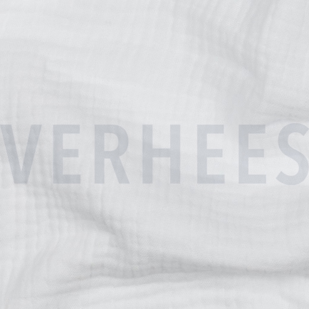 BAUMWOLLE MUSSELIN DREILAGIG GOTS WEISS (hover)