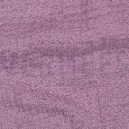 BAUMWOLLE MUSSELIN DREILAGIG GOTS MAUVE (hover)