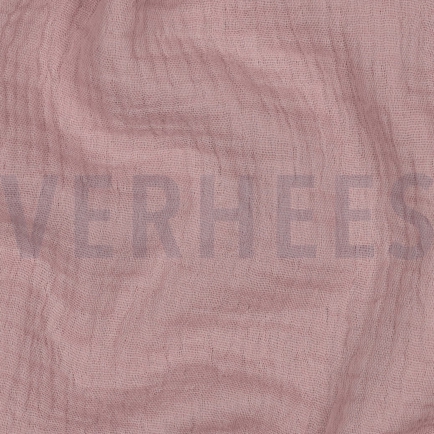 BAUMWOLLE MUSSELIN DREILAGIG GOTS PUDER DUNKEL (hover)