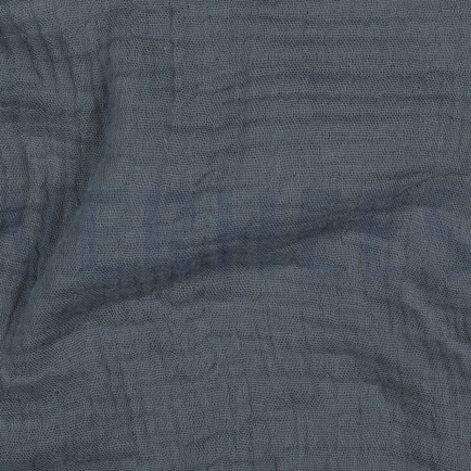 BAUMWOLLE MUSSELIN DREILAGIG GOTS KIEFERGRÜN (hover)