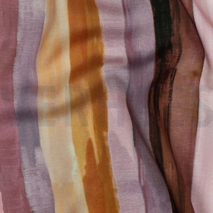 VISCOSE RADIANCE DIGITAL STRIPES LAVENDER (hover)