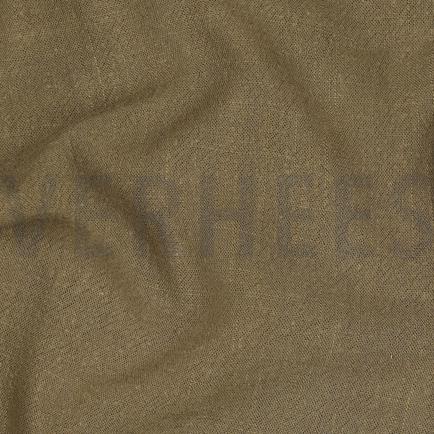 LEINEN VISKOSE GEWASCHEN OLIVE (hover)