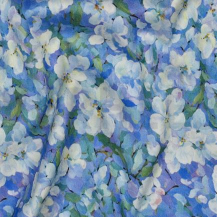 VISCOSE ROSELLA STRETCH DIGITAL FLOWERS LAVENDER (hover)