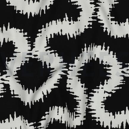 VISCOSE STRETCH ABSTRACT NOIR (hover)