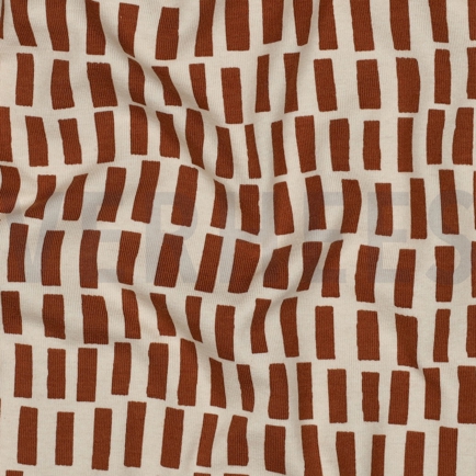 JERSEY GOTS NATURAL STREIFEN NATUR (hover)