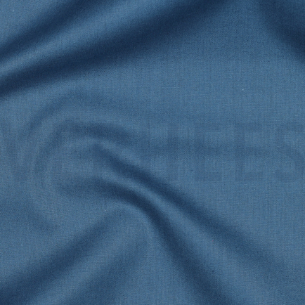 BAUMWOLLE POPELINE GOTS JEANSBLAU (hover)